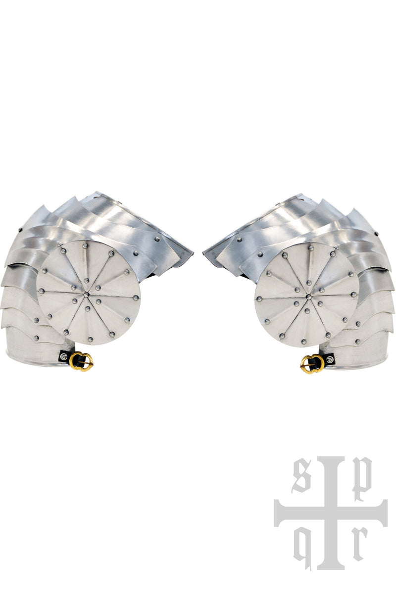 Gotische Pauldrons mit Besagews, 1,5 mm