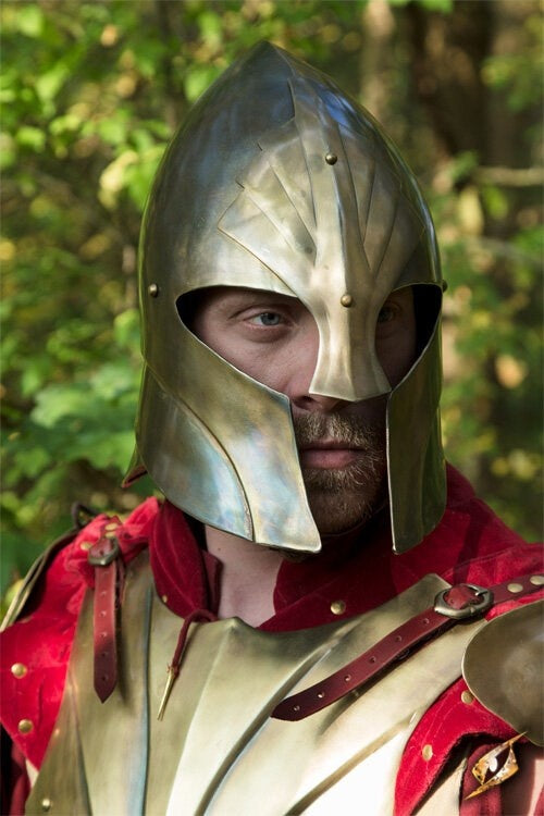 Helmet Illumine, brass color, 1-1.2 mm