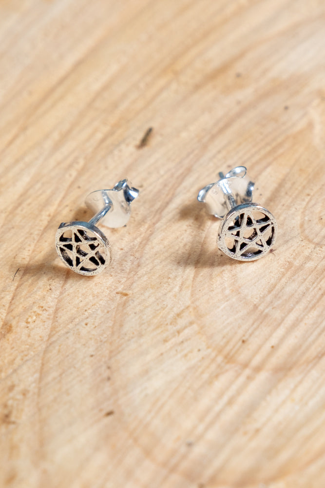 Pendientes de pentagrama, madera