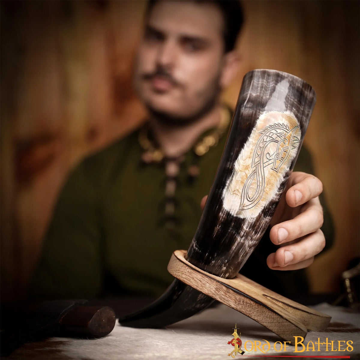 Viking drinking horn drakkar, 300-500 ml