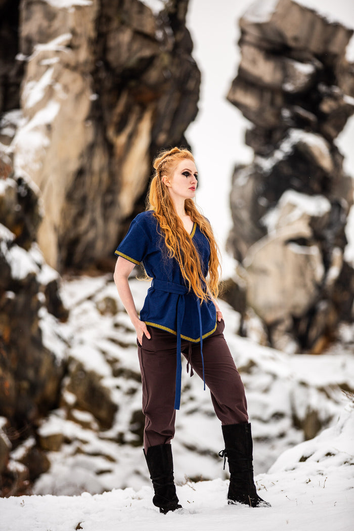 Valkyrie-tunika Brynhild, blå