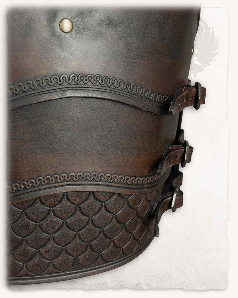 Leather cuirass Gawain, brown