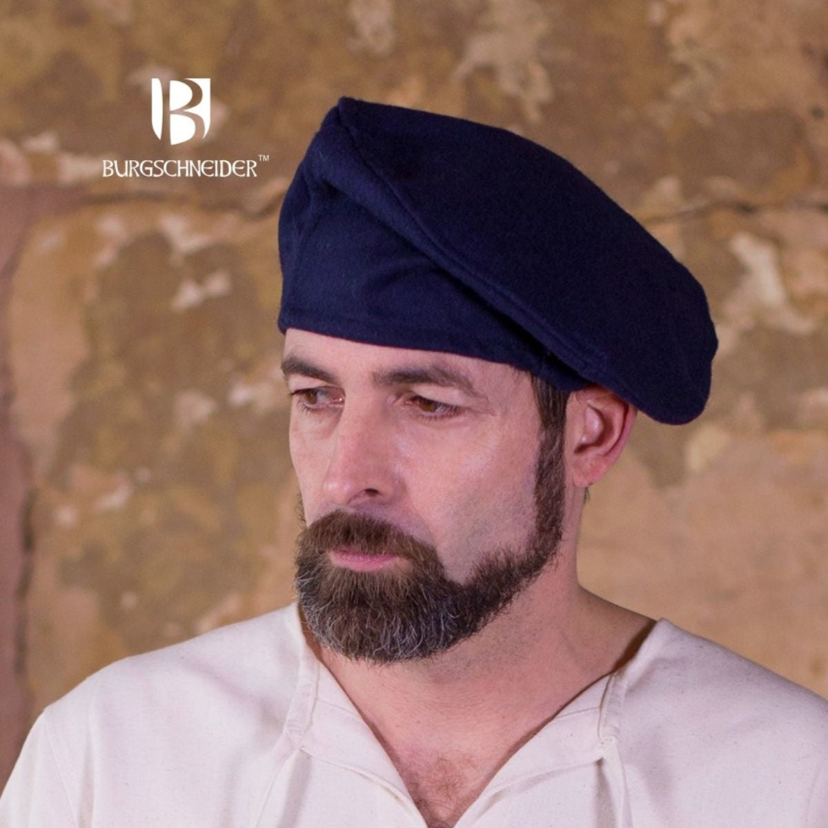 Baret Harald, blå, ullblanding