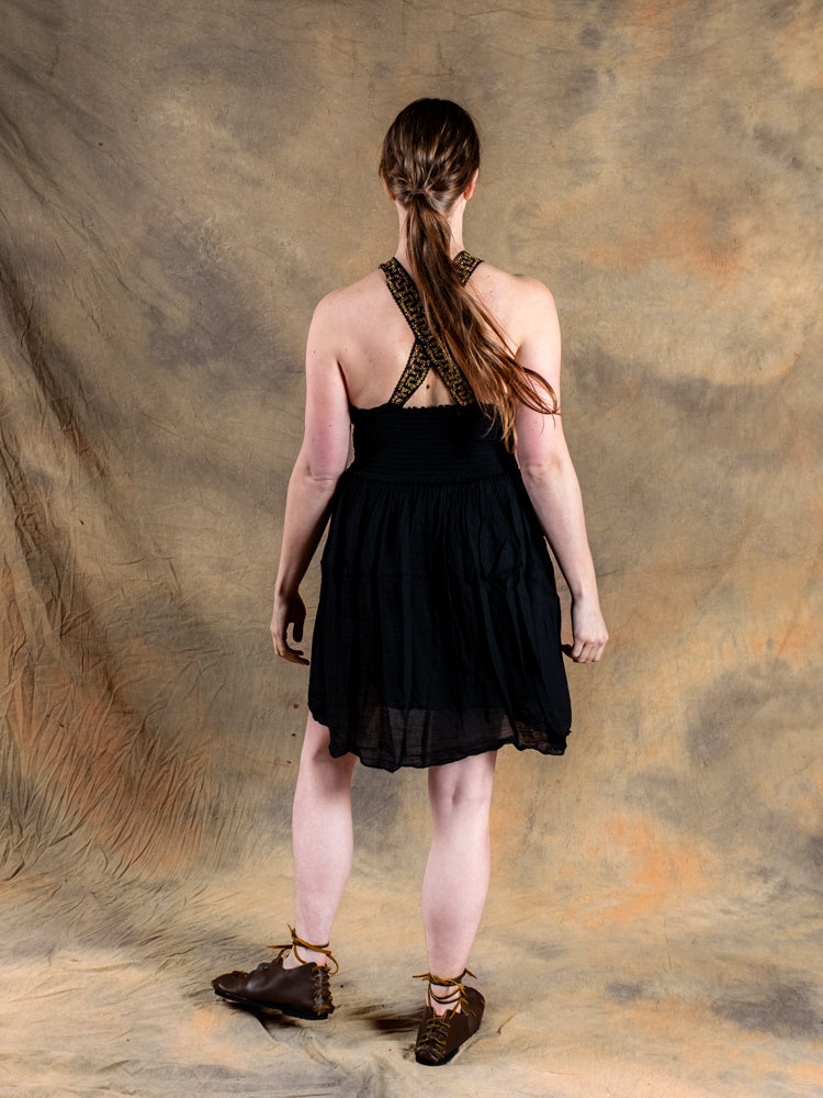 Goddess Dress Persephone, short, black