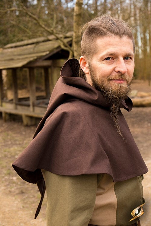 Cappuccio medievale Walt, marrone