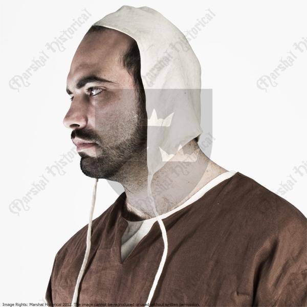 Haube aus dem 12.–13. Jahrhundert, creme