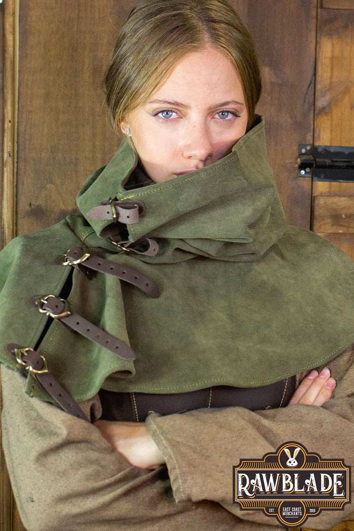 Gevaudan Spaltleder Gugel, grün