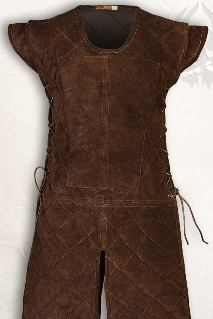 Suede leather gambeson Brandon brown