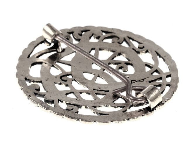 Pitney brooch, silvered bronze