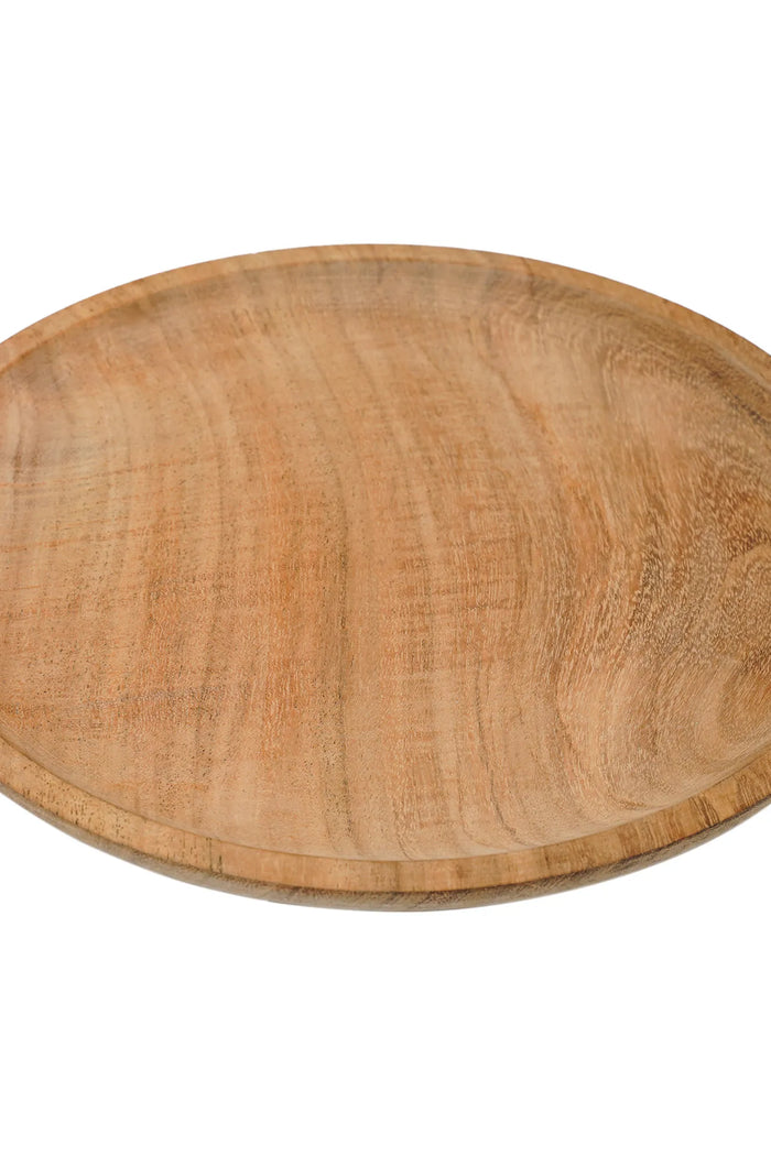 Wooden plate, 23 cm