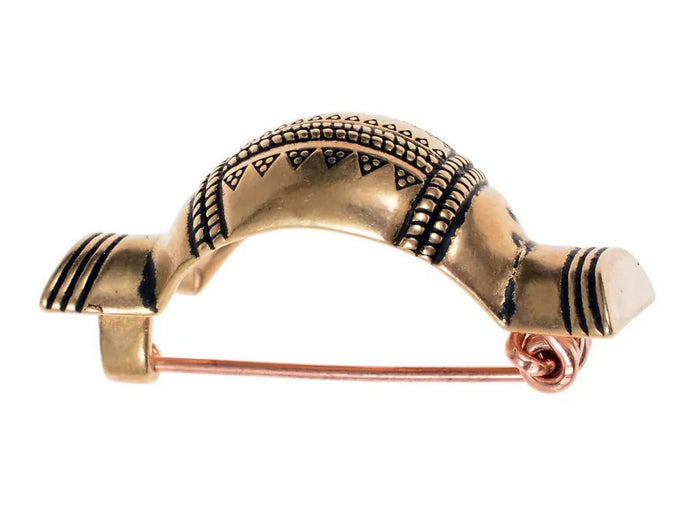 Vendel fibula, brons