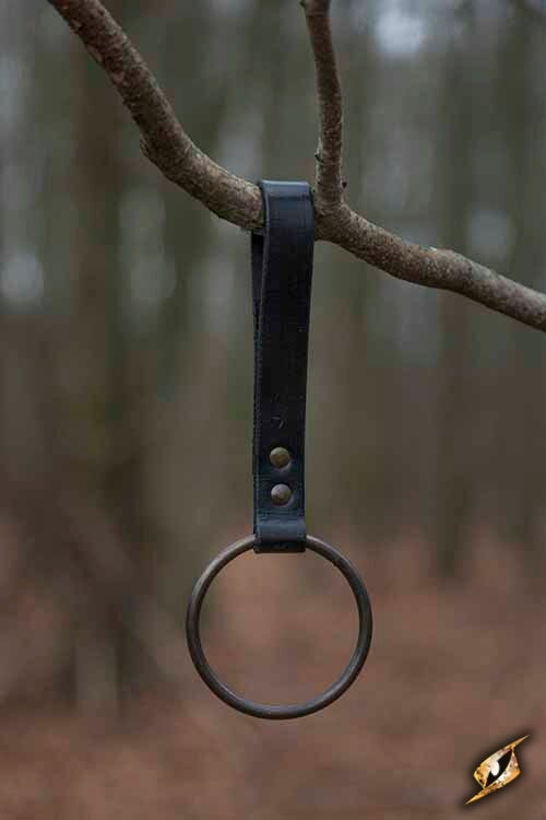 LARP ringholder til bælte, sort