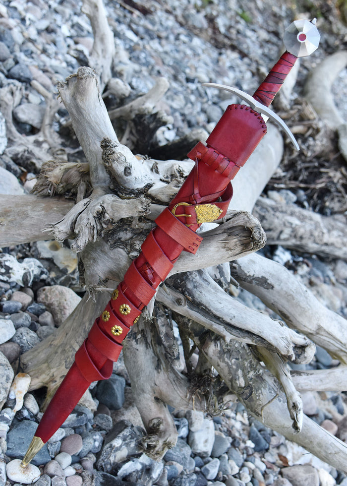 Gammelt Jern sword with scabbard, 13th century, semi-sharp