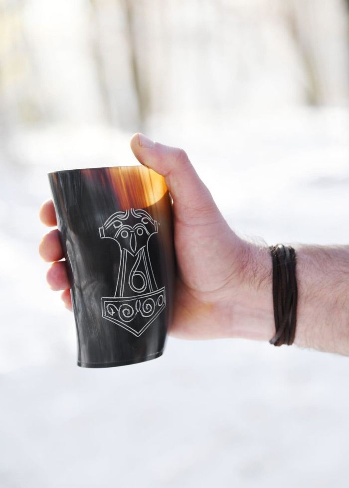 Hoorn drinkbeker Mjolnir, 100-200 ml
