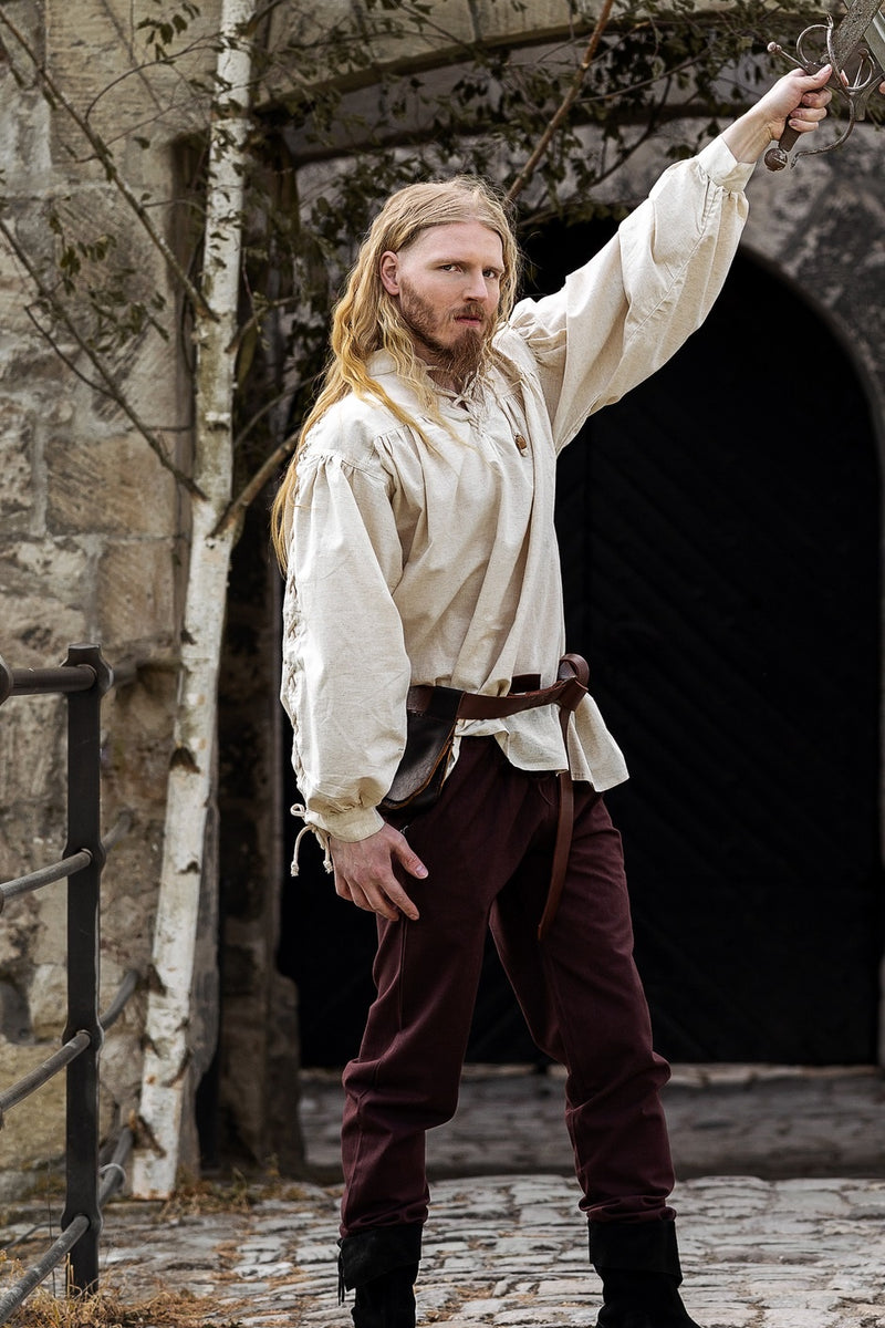 Cotton trousers Alin, dark brown