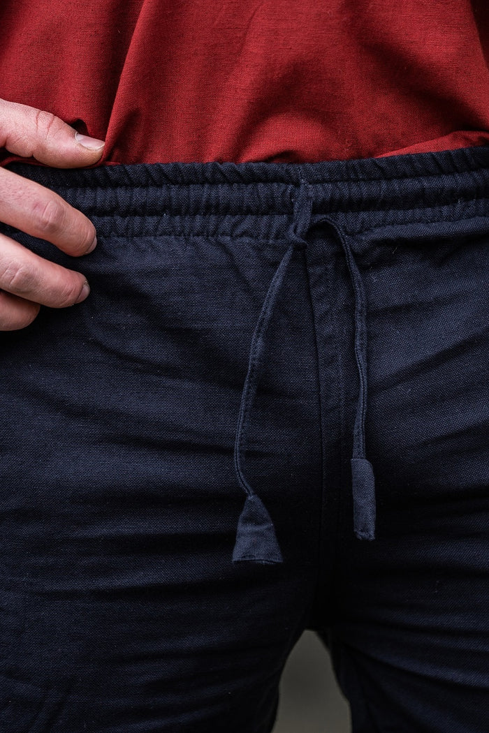 Baumwollhose Alin, schwarz