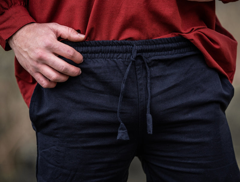 Baumwollhose Alin, schwarz