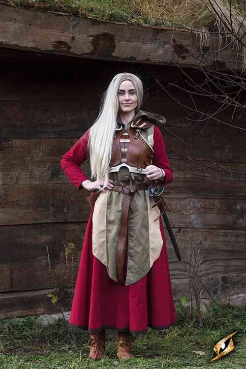 Armure pour dames Assassin, brun/beige