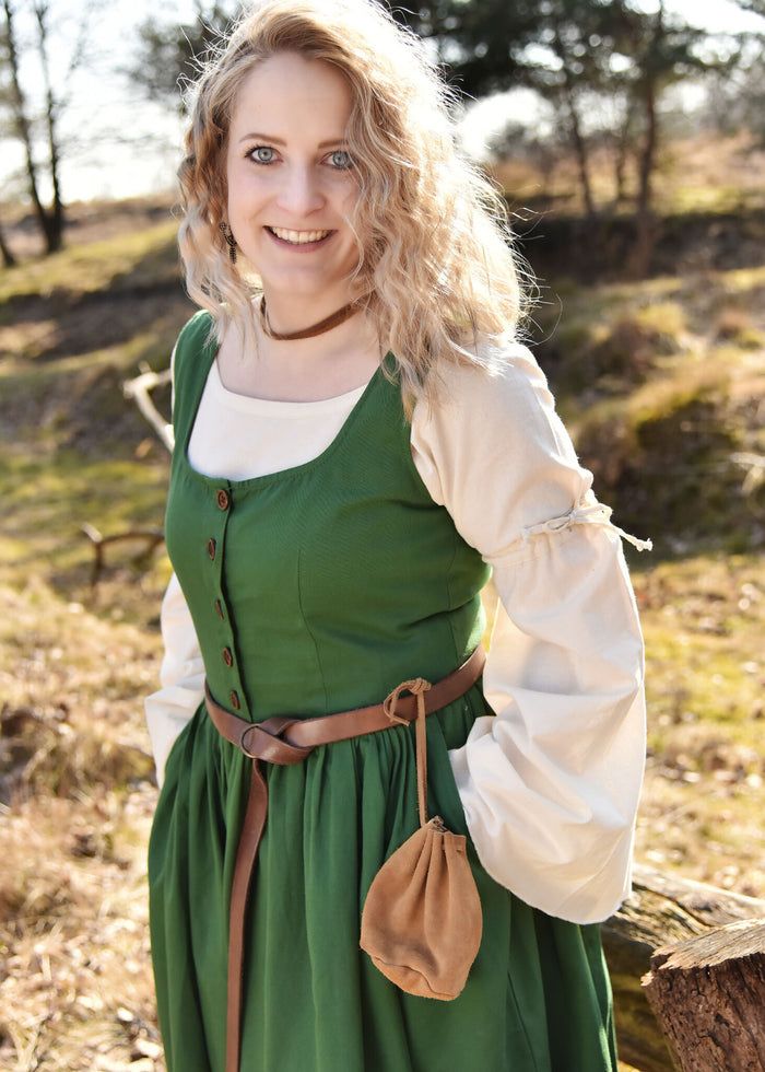 Kirtle medieval Lene, verde