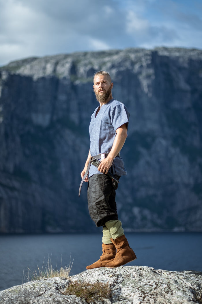 Kurze Wikinger Tunika Edmund, blau