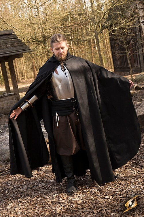 Middelalderkappe Terrowin, sort