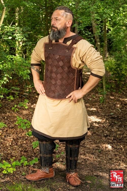 RFB Leren Vikingpantser, bruin