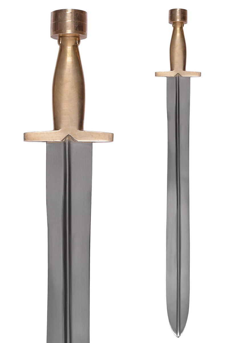 Greek xiphos with lion's scabbard, semi-sharp
