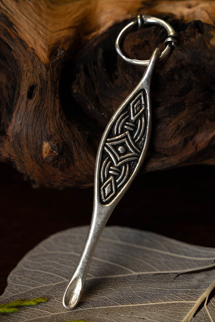 Birka ear spoon, grave 523, silvered