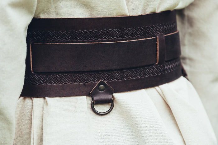 Ceinture Viking Sigrid, marron foncé