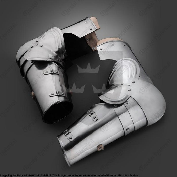 Vambraces, arm armor, 1450–1550, 1.6 mm