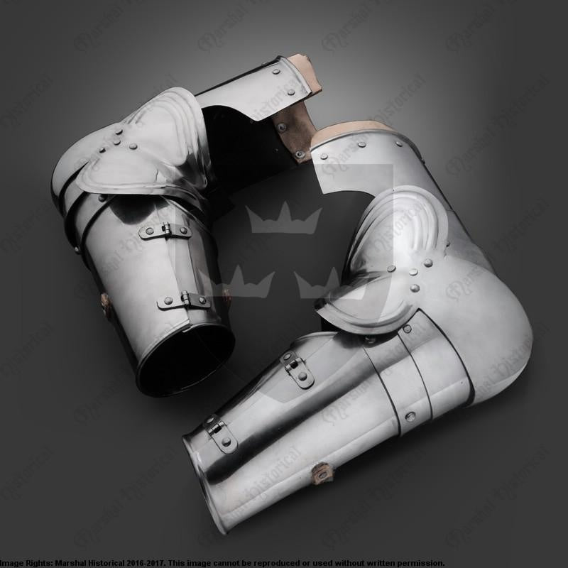 Vambraces, armpansar, 1450–1550, 1,6 mm