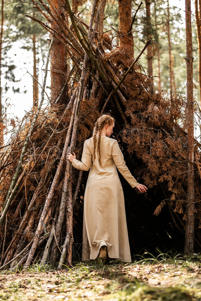 Viking dress Lina, natural
