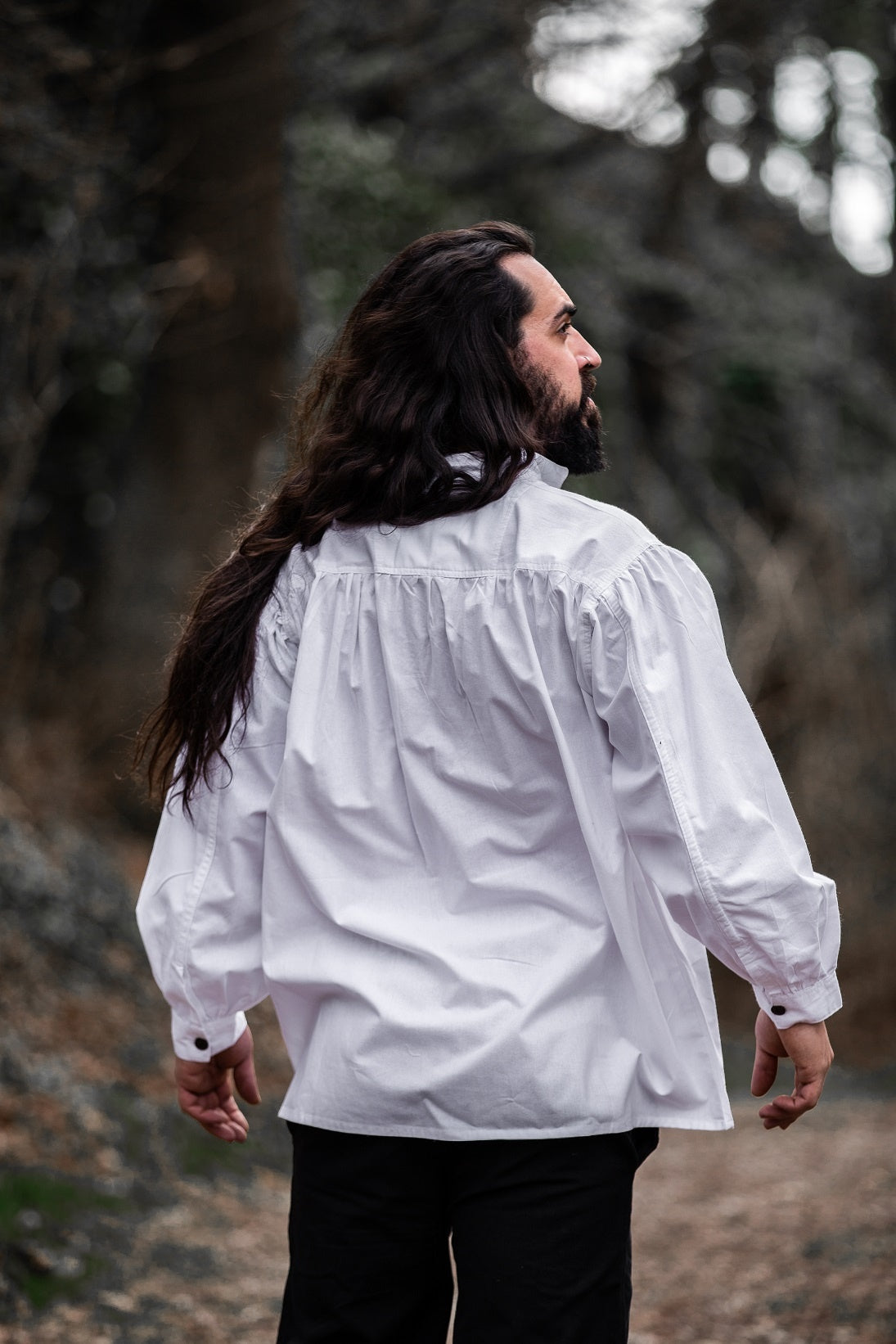 Chemise médiévale, blanc