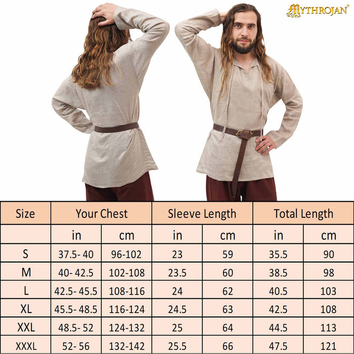 Viking undertunic Viborg, linen, natural