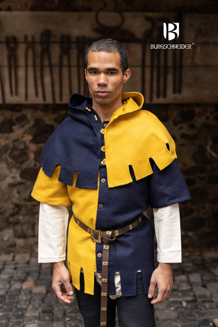 kaperon Dangereuse, höger, gul, ullmix