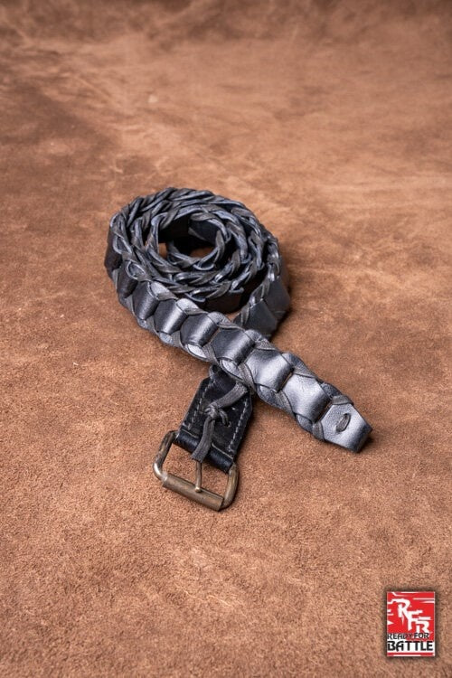 RFB woven belt, black, 115 cm