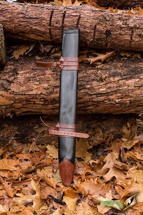 Fodero LARP per spada, taglia L, destro, nero
