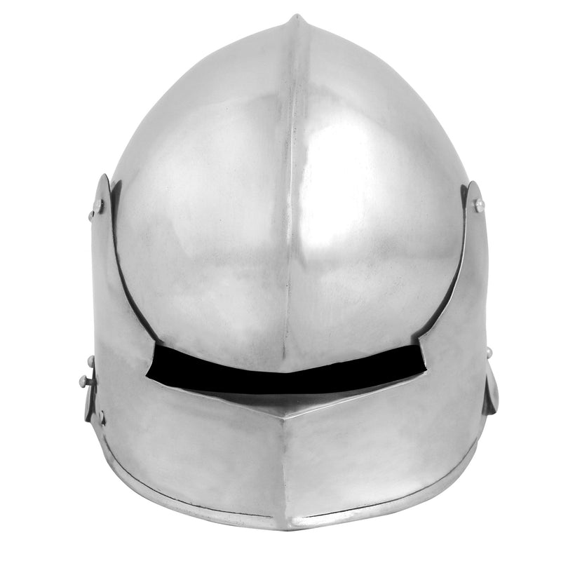 German sallet with neck protector, 2 mm (battle-ready)