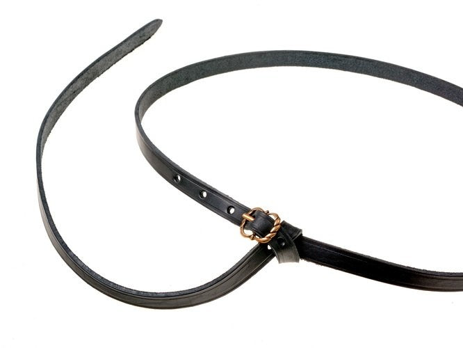 Cinturón medieval Neville, negro, 150 cm