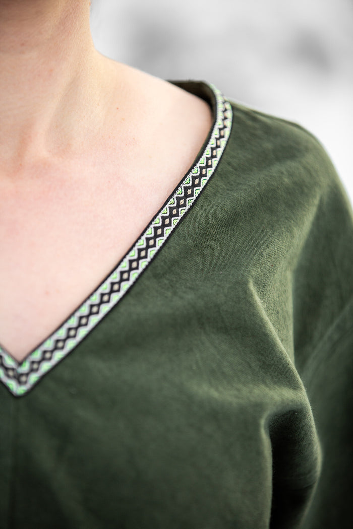 Tunika Walkirii Brynhild, zielona