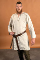 Medieval tunic Eirik, linen, natural