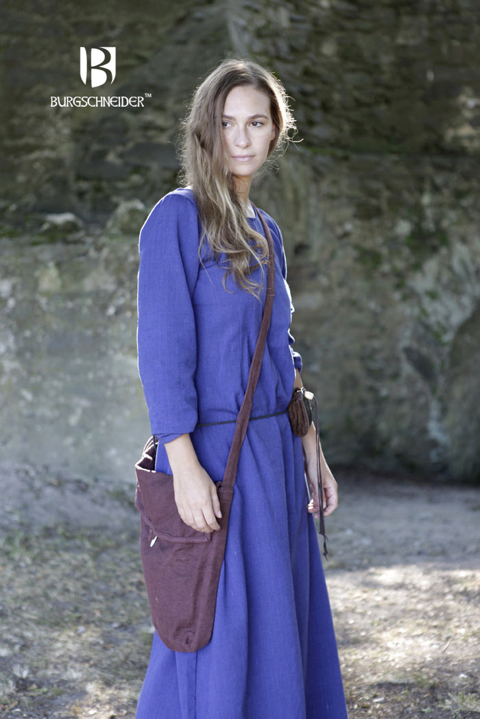 Średniowieczna torba Ehwaz, brązowa