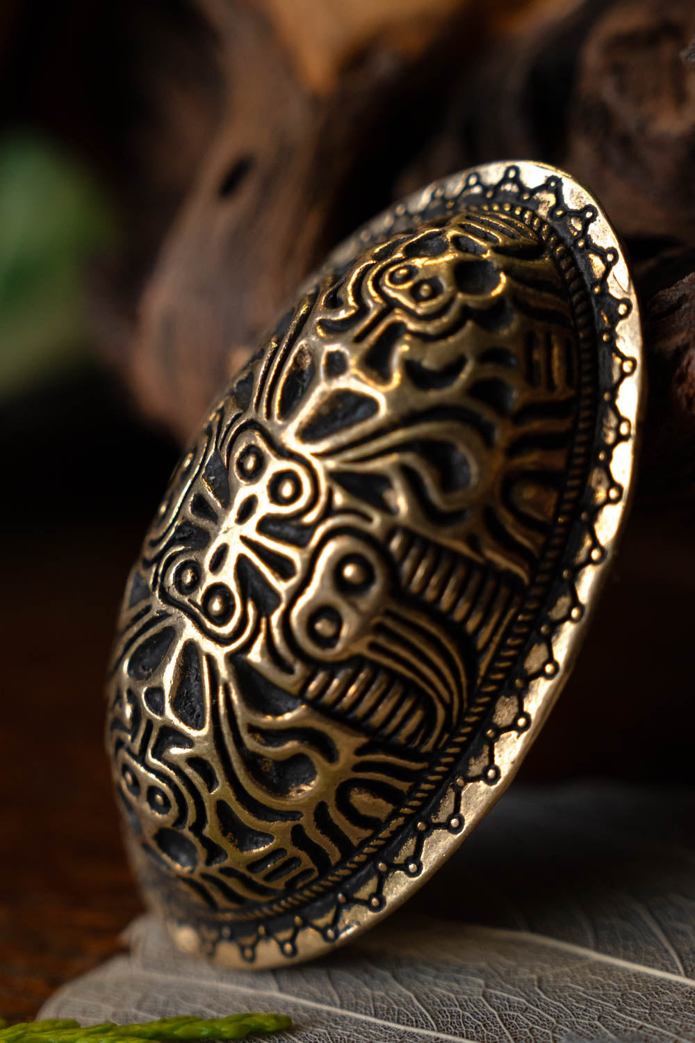 Vikingeskildpaddebroche Finland, bronze, pris pr. stk.