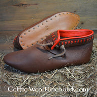 Botins decorados, castanho