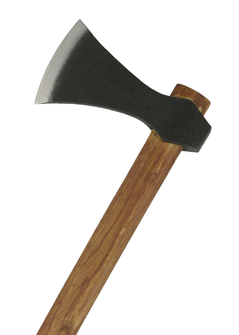 Hacha vikinga arrojadiza, acabado antiguo, tipo A, afilada