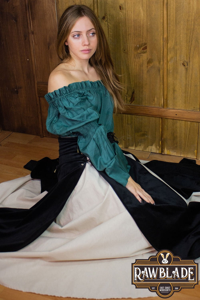 Luksusowa podwójna spódnica Isabela – czarna