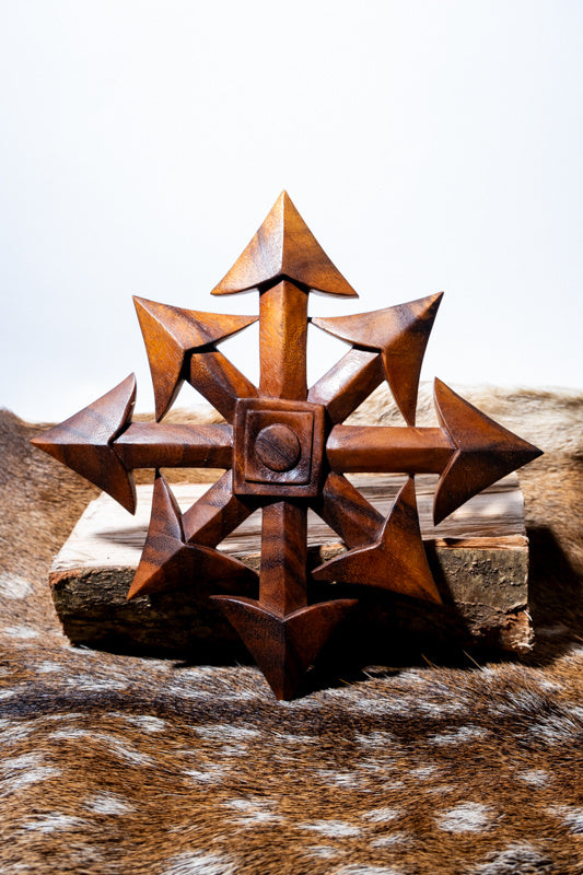 Wood carving chaos star