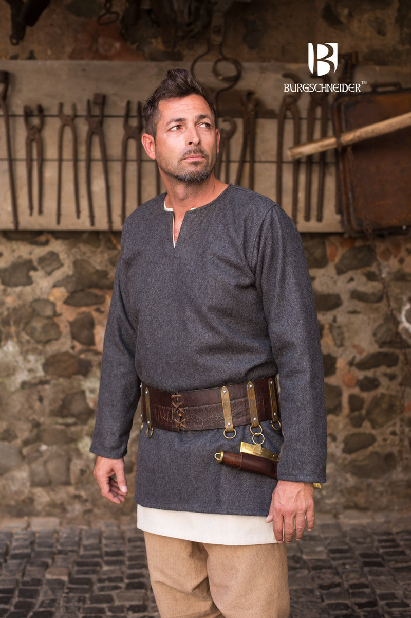 Tunique Lodin, gris foncé, mélange de laine