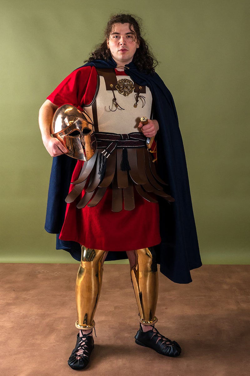 Cnémides anatomiques grecques (ocreae), 1,2 mm