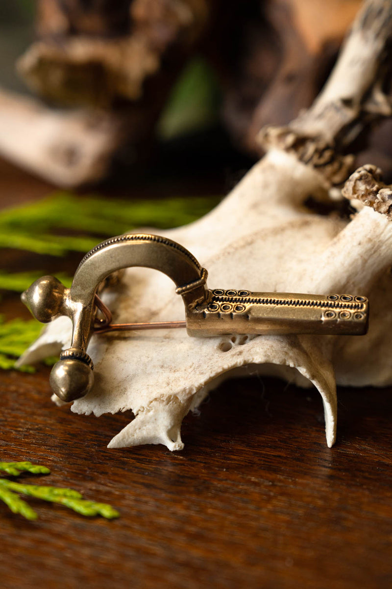 Roman crossbow fibula, bronze